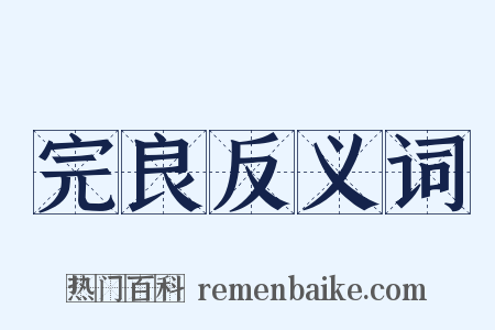 完良反义词是什么意思的图片